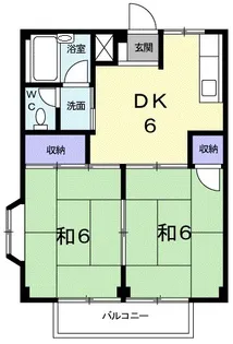 シティハイツ杉山【2階】の間取り
