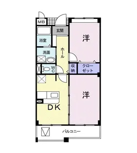 ヴィラ・グローヴ【2階】の間取り