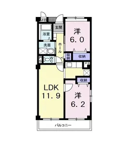 エンゼルヒルズ【2階】の間取り