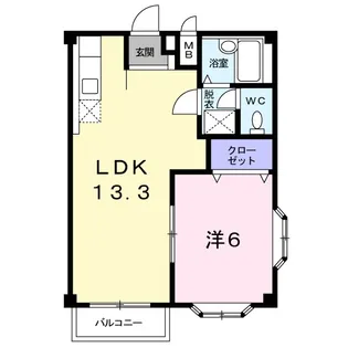 ハイツランビニオン【2階】の間取り