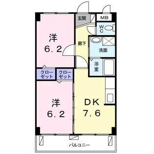 サンリットM【2階】の間取り