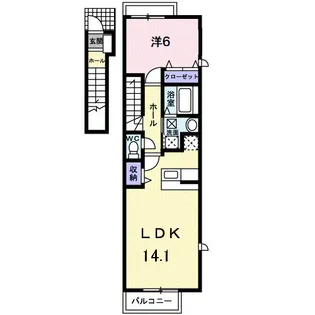 スプラウト大山【2階】の間取り