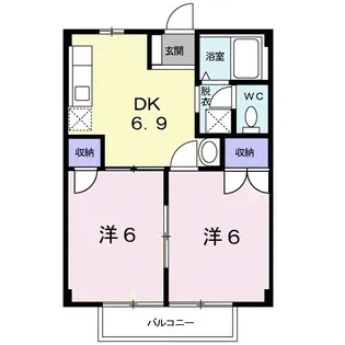 グランソレイユ【2階】の間取り