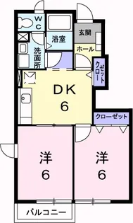 K−13B【1階】の間取り