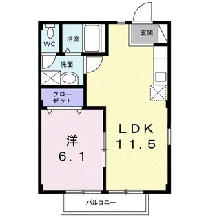 Pont Fleur【1階】の間取り