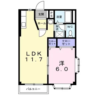 メゾンセレッソ【2階】の間取り