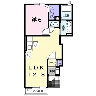 エリア21Vasa A【1階】の間取り