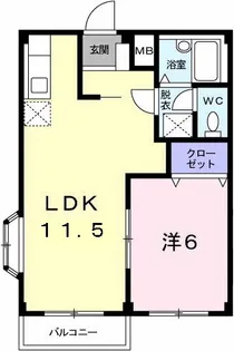 フランボワーズG【2階】の間取り