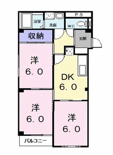 シャトレーヌ葵【2階】の間取り