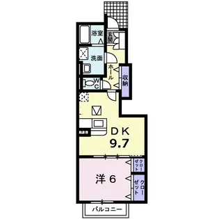 サンリット沢渡【1階】の間取り