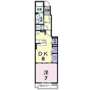 ベルアンジュ【1階】の間取り
