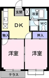 グリーンパレス恩田【1階】の間取り