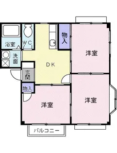 アーバンハイツⅡ【1階】の間取り