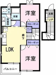 アルモニーB【2階】の間取り