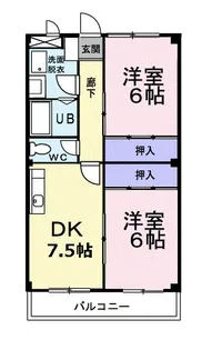 グリーンプラザ【1階】の間取り