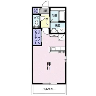アプローズ【2階】の間取り