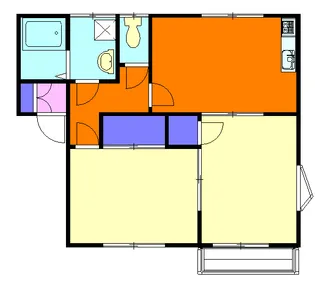 スウィートホーム【202号室】の間取り