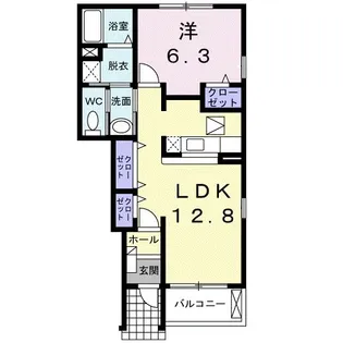 アゼイリア A【1階】の間取り