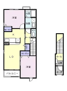 アゼイリア A【2階】の間取り