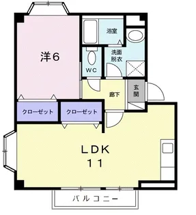 プランタンエイト【2階】の間取り