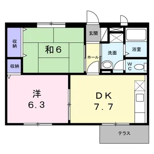 メゾンシャルマン【1階】の間取り