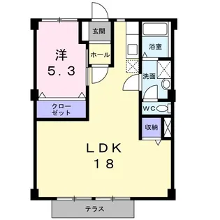 エルドラド【1階】の間取り