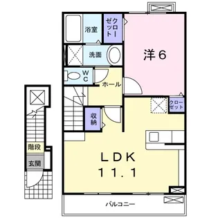 サンリット ミヤハラ【2階】の間取り