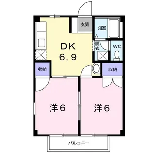 ファンタジアⅠ【1階】の間取り