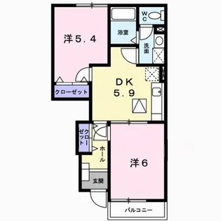 EAST1 C【1階】の間取り