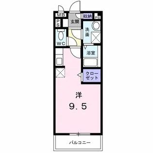 ソレアードC【1階】の間取り