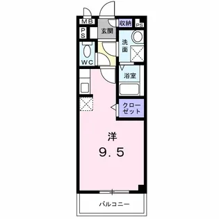ソレアードC【2階】の間取り