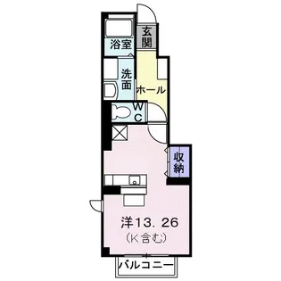 フローラルハイツⅢ【1階】の間取り