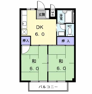 アネックス新町【1階】の間取り