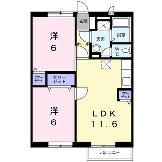 モンヴェール【2階】の間取り