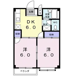 YMシャトー【2階】の間取り