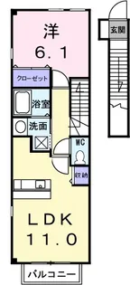 エクセルステージ12【2階】の間取り