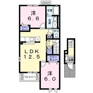 ノヴェルⅠ【2階】の間取り