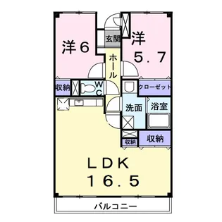 ヴィラ・アベニール【1階】の間取り
