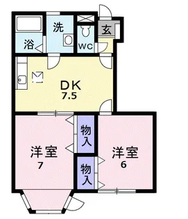 ホワイトリリー【1階】の間取り