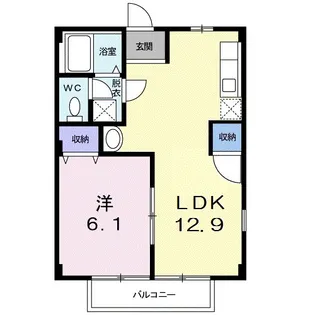 ニューシティヒルズ【1階】の間取り