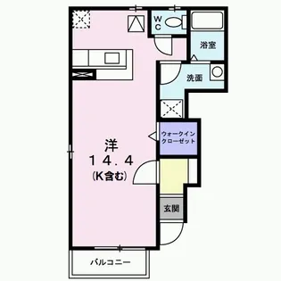 サニーサイド【1階】の間取り