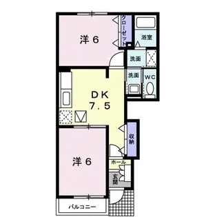 ポポラーレ【1階】の間取り