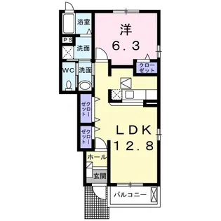 エクセレント・ヴィラ Ⅲ【1階】の間取り