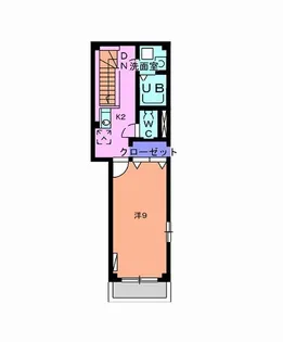 プチメゾンU【2階】の間取り