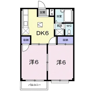 エルディム笹島【1階】の間取り