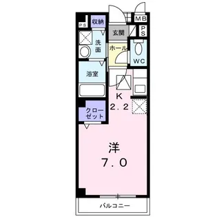 サニーサイド【1階】の間取り