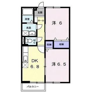 サンヒルズ蔵屋敷B【1階】の間取り