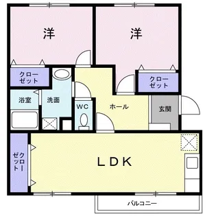 ペアレジデンス Ⅰ【2階】の間取り