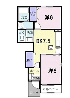 ブローテ・K【1階】の間取り