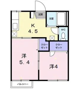 コーポ・美樹【2階】の間取り